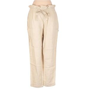 DONNA KARAN New York 2019 Linen Paperbag Waist Pants